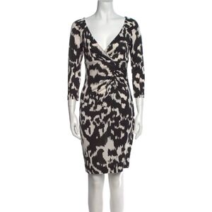 DVF Diane Von Furstenberg Capela Silk Jersey Faux Wrap Dress Sz 6